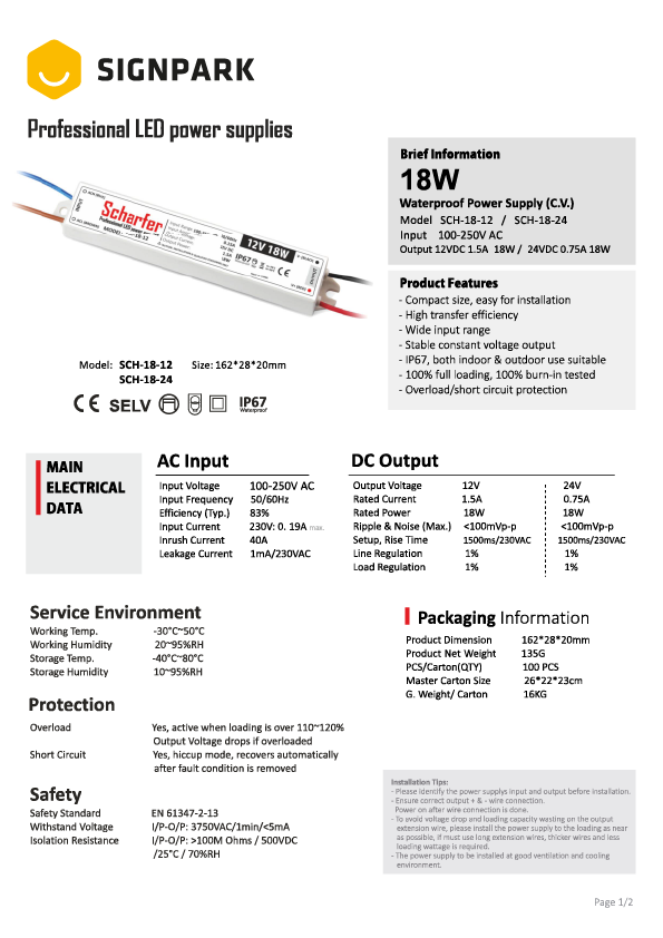 LED-Driver 18 Watt