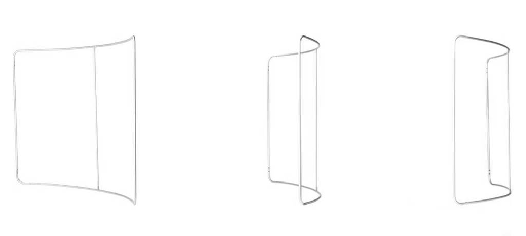 Zipper-Wall Curved Basic 400 x 230 cm