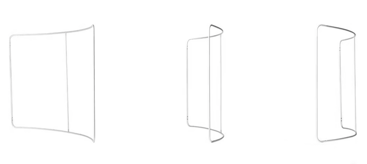 Zipper-Wall Curved Basic 400 x 230 cm
